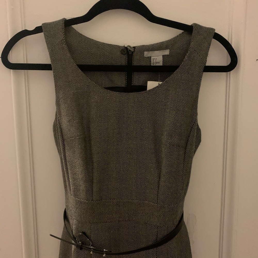 NWT Gray Herringbone Dress XS
